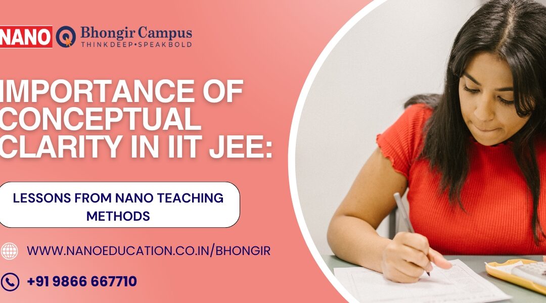 Importance of Conceptual Clarity in IIT JEE: Lessons from Nano Teaching Methods